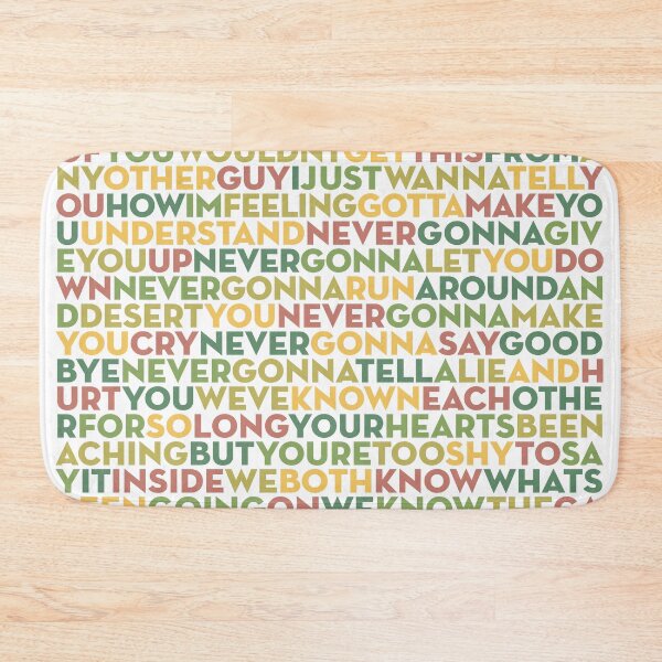 Item preview, Never Gonna Give You Up - Rick Astley (lyrics) v.6 designed and sold by x1brett.
