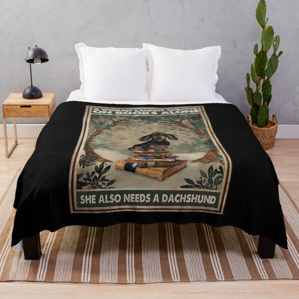 Item preview, A Woman Cannot Survive On Books Alone She Also Needs A Dachshund designed and sold by hippololocc.