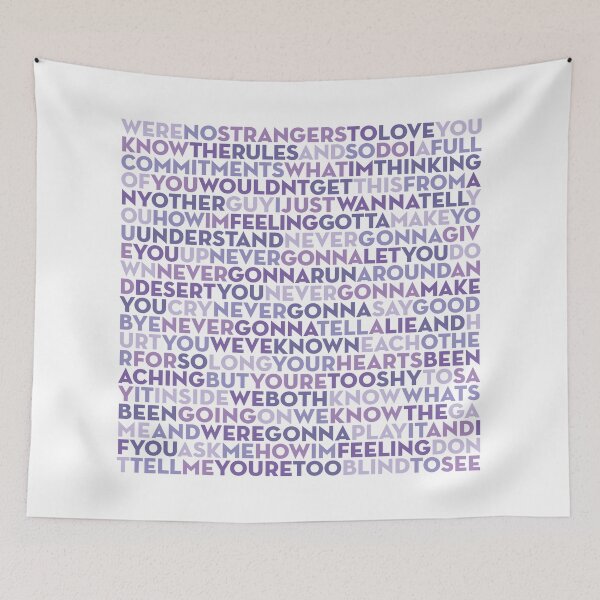 Item preview, Never Gonna Give You Up - Rick Astley (lyrics) v.7 designed and sold by x1brett.
