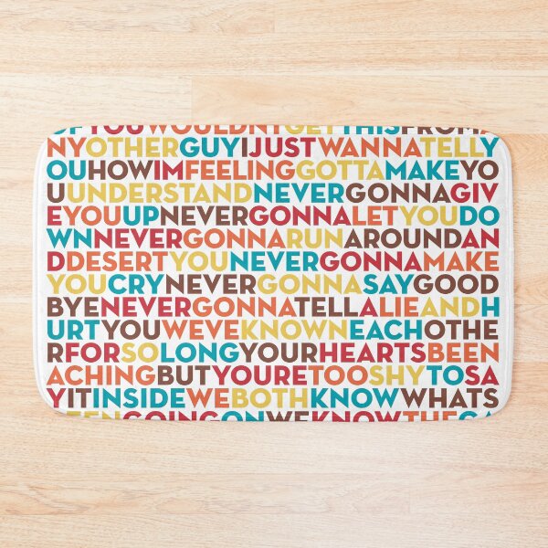 Item preview, Never Gonna Give You Up - Rick Astley (lyrics) v.8 designed and sold by x1brett.
