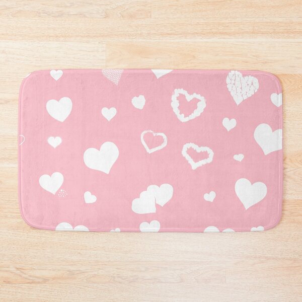 Item preview, White Heart for Valentines Seamless Pattern on pink #ffc0cb designed and sold by Artsy Boulevard.