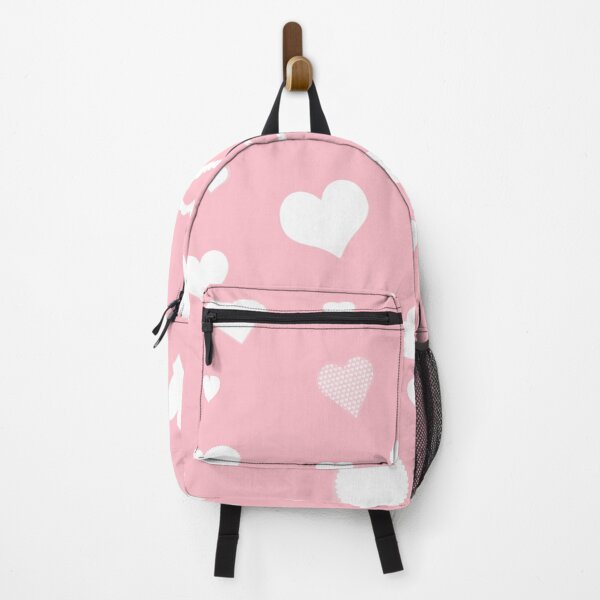 Item preview, White Heart for Valentines Seamless Pattern on pink #ffc0cb designed and sold by Artsy Boulevard.