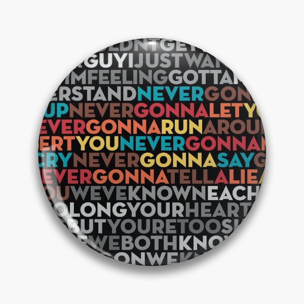 Item preview, Never Gonna Give You Up - Rick Astley (lyrics) v.9 designed and sold by x1brett.