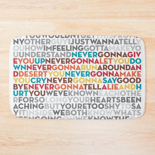 Item preview, Never Gonna Give You Up - Rick Astley (lyrics) v.9 designed and sold by x1brett.