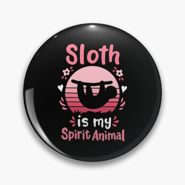 Item preview, Sloth Spirit Animal Retro designed and sold by CreativeGiftShp.