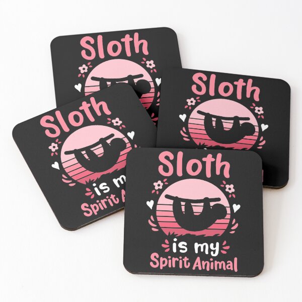 Item preview, Sloth Spirit Animal Retro designed and sold by CreativeGiftShp.