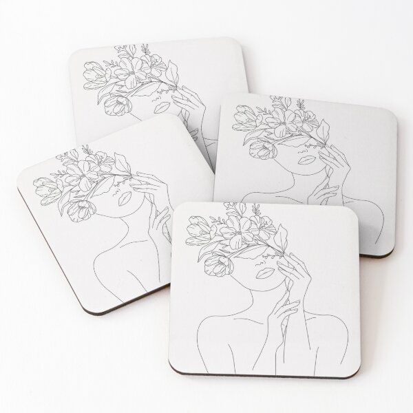 Item preview, Face Line Floral Woman designed and sold by Destiny-Artist.