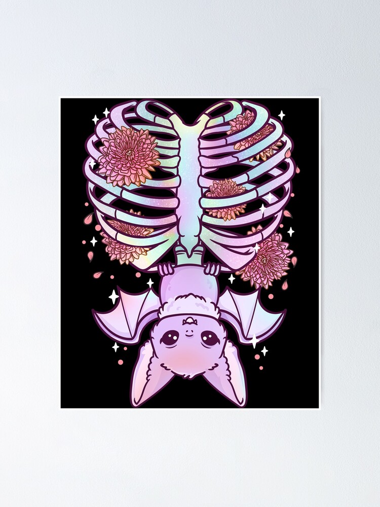 Ribcage Pastel Goth Kawaii - Pastel Goth - Sticker