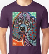 Bonkers Basset Hound Beagle Hund Welpe Fox Englisch Talbot Foxhound Hound Haustier Besitzer Liebhaber Jackie Carpenter Kunst Geschenk Design Slim Fit T-Shirt