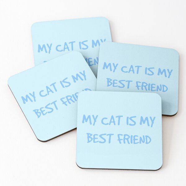 Item preview, My Cat Is My Best Friend Forever Blue designed and sold by Barolina.