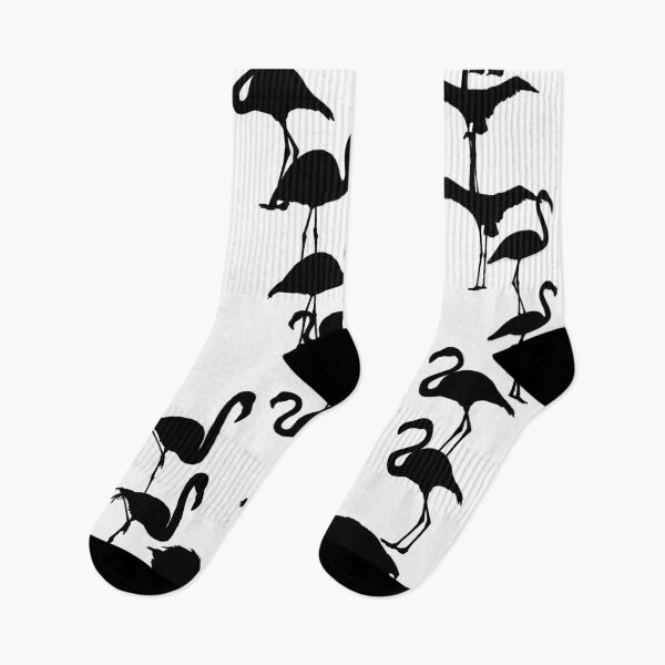 Item preview, Black flamingos pattern seamless designed and sold by Artsy Boulevard.
