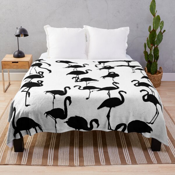 Item preview, Black flamingos pattern seamless designed and sold by Artsy Boulevard.