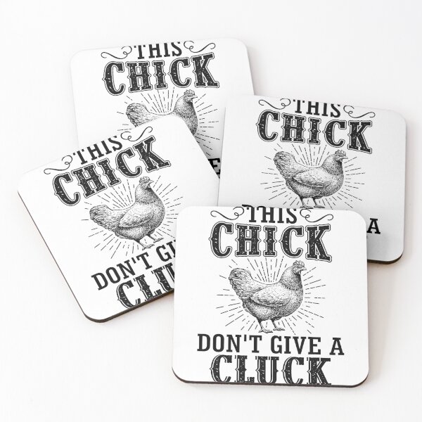 Item preview, This chick don't give a cluck chicken shirt. Funny chicken gift for men, women and kid designed and sold by Titmit.