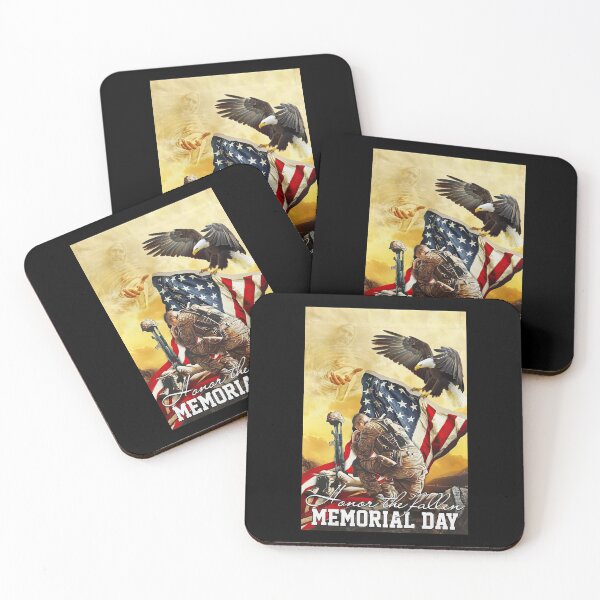 Item preview, Hornor The Fallen Memorial Day Solider Veteran American Flag With Eagle designed and sold by Susanspy007.