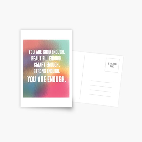 Good Enough Postcards Redbubble