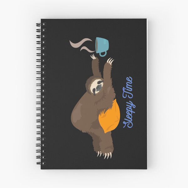 Item preview, Sleepytime sloth with cup of tea/coffee designed and sold by CaitU.