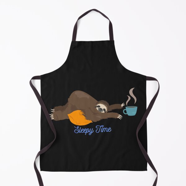 Item preview, Sleepytime sloth with cup of tea/coffee designed and sold by CaitU.
