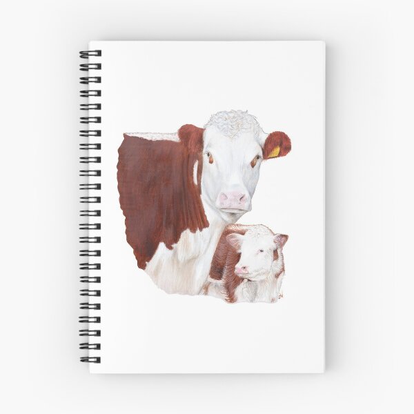 Item preview, Vaca Hereford con pintura de ternero designed and sold by SandraWarmerdam.