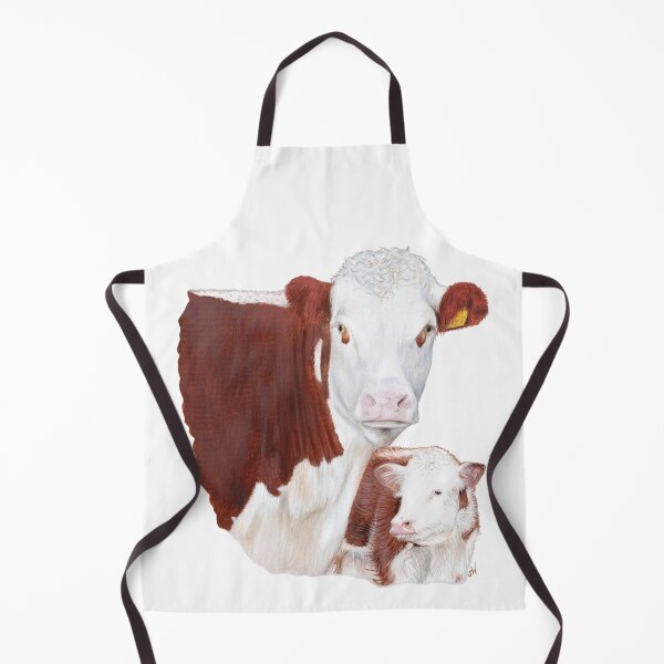 Item preview, Hereford Cow with Calf Painting designed and sold by SandraWarmerdam.