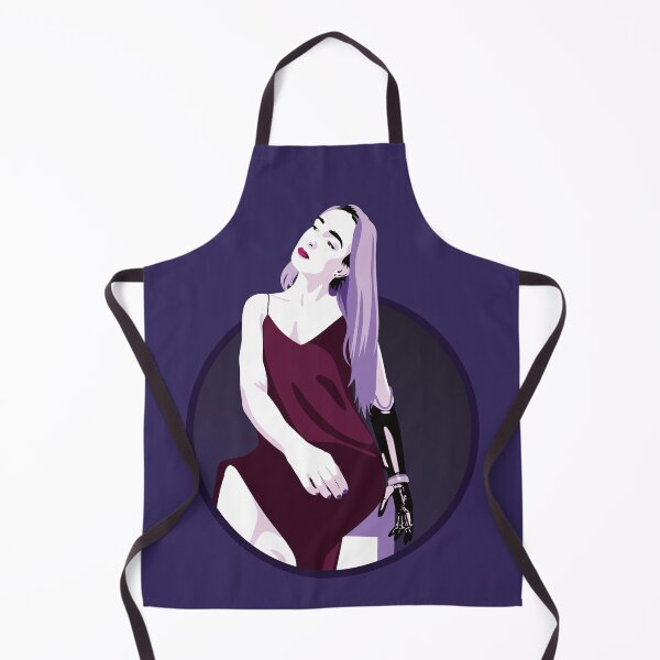 Item preview, Lady in a Dress with Prosthetic Arm | Avery - Pink & Purple designed and sold by ladyfacecreates.
