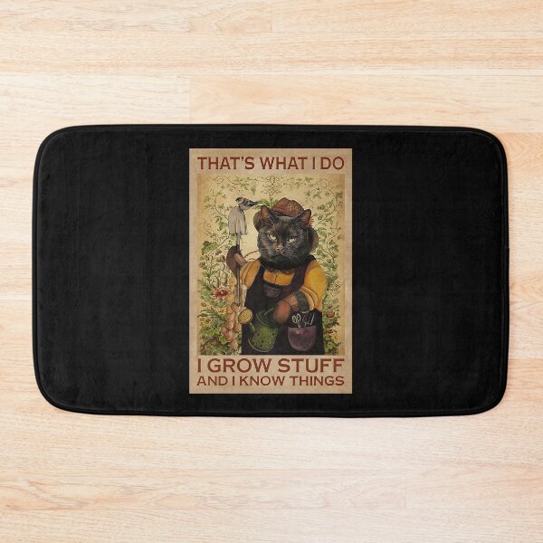Item preview, That's What I Do I Grow Stuff And I Knowthings - Black Cat Love Garden designed and sold by MagicatcoArt.