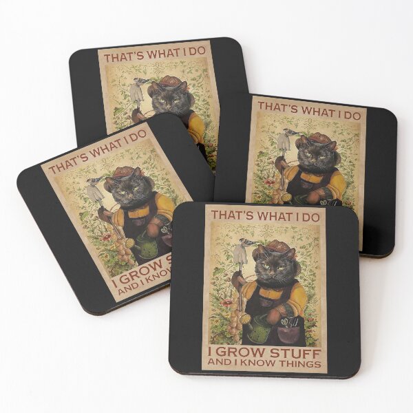 Item preview, That's What I Do I Grow Stuff And I Knowthings - Black Cat Love Garden designed and sold by MagicatcoArt.