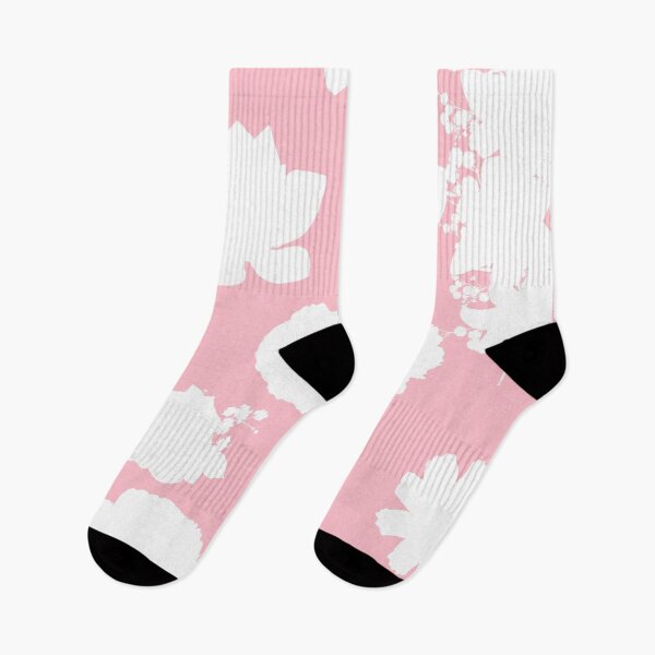 Item preview, White Flowers pattern seamless on Pink #ffc0cb designed and sold by Artsy Boulevard.
