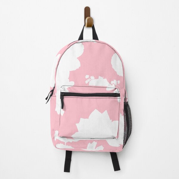Item preview, White Flowers pattern seamless on Pink #ffc0cb designed and sold by Artsy Boulevard.