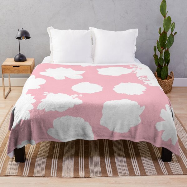 Item preview, White Flowers pattern seamless on Pink #ffc0cb designed and sold by Artsy Boulevard.