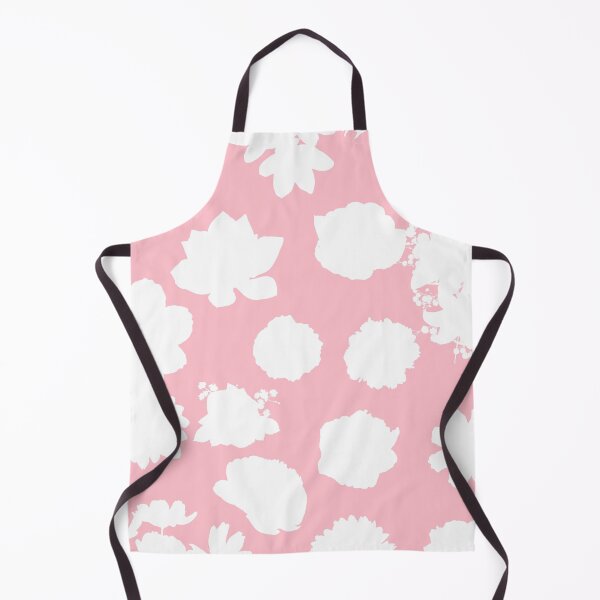 Item preview, White Flowers pattern seamless on Pink #ffc0cb designed and sold by Artsy Boulevard.