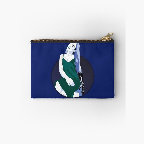 Item preview, Lady in a Dress with Prosthetic Arm | Avery - Turquoise & Blue designed and sold by ladyfacecreates.