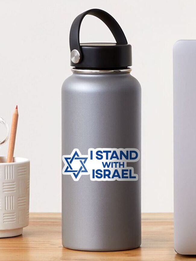 I stand with Israel Sticker for Sale by enriquepma