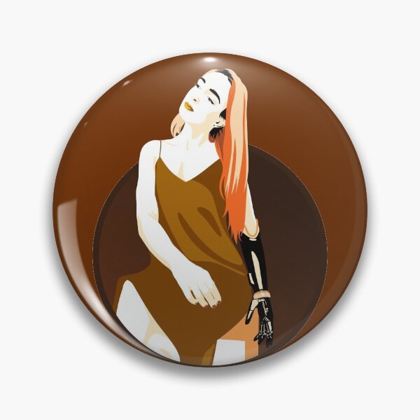 Item preview, Lady in a Dress with Prosthetic Arm | Avery - Yellow & Orange designed and sold by ladyfacecreates.
