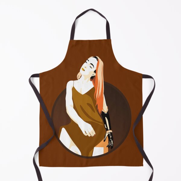 Item preview, Lady in a Dress with Prosthetic Arm | Avery - Yellow & Orange designed and sold by ladyfacecreates.