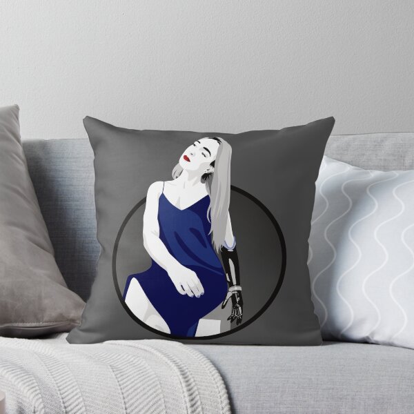 Item preview, Lady in a Dress with Prosthetic Arm | Avery - Blue & Grey designed and sold by ladyfacecreates.