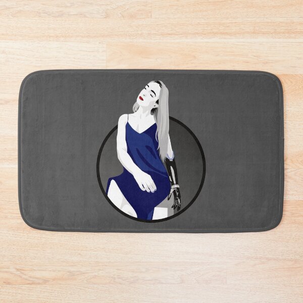 Item preview, Lady in a Dress with Prosthetic Arm | Avery - Blue & Grey designed and sold by ladyfacecreates.