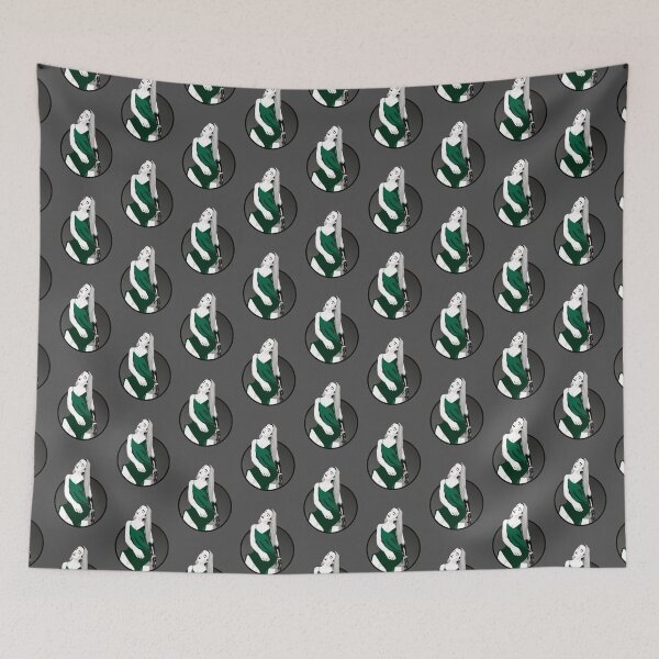 Item preview, Lady in a Dress with Prosthetic Arm | Avery - Green & Grey designed and sold by ladyfacecreates.
