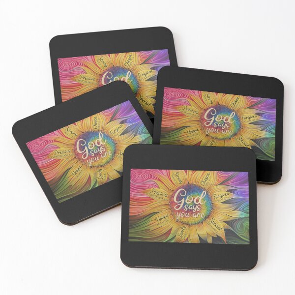 Item preview, God Says You Are - Watercolor Sunflower designed and sold by Stewar-ArtCool.