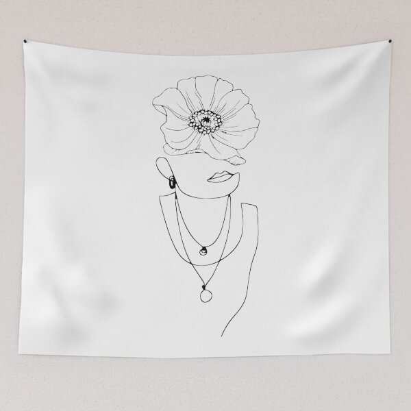 Item preview, Woman face drawing designed and sold by adiosmillet.