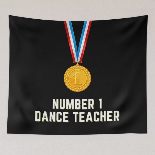 Item preview, Number 1 Dance Teacher With Medal designed and sold by Imemewell.