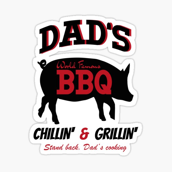 Grill Barbecue Grilling Steak Sausage Hobby Gift Sticker