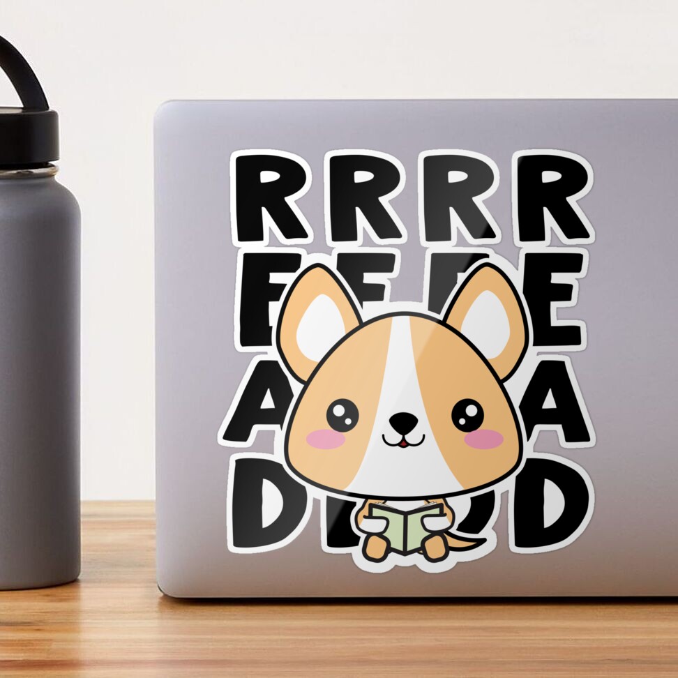 Book Read Sticker by corgiyolk for iOS & Android