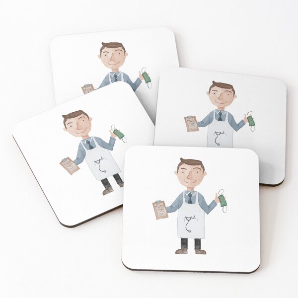 Item preview, Doctor with mask and clipboard designed and sold by Matt Corrigan.