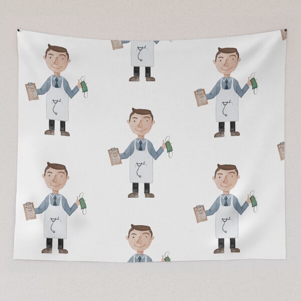 Item preview, Doctor with mask and clipboard designed and sold by Matt Corrigan.