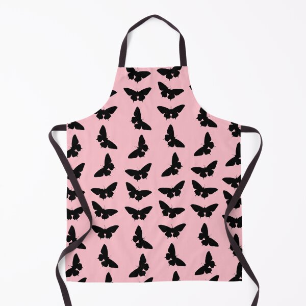 Item preview, Black butterfly seamless pattern on Pink #ffc0cb designed and sold by Artsy Boulevard.