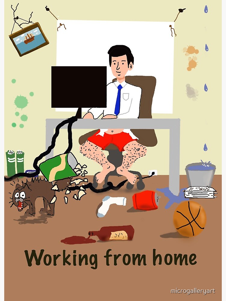 Working From Home Illustrations