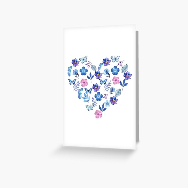 Item preview, Love and flowers in watercolor designed and sold by world-of-words.
