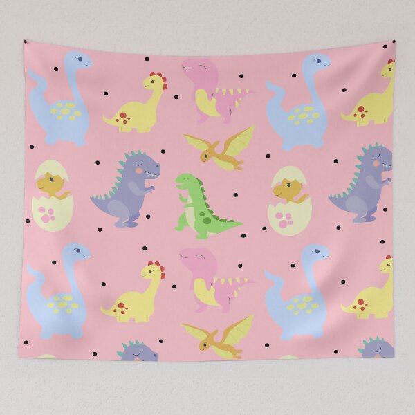 Item preview, Cute Kawaii Fun And Colourful Dinosaur Pattern designed and sold by ArtIsSixthSense.