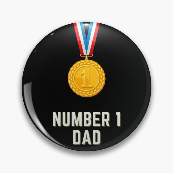 Item preview, Number 1 Dad With Medal designed and sold by Imemewell.