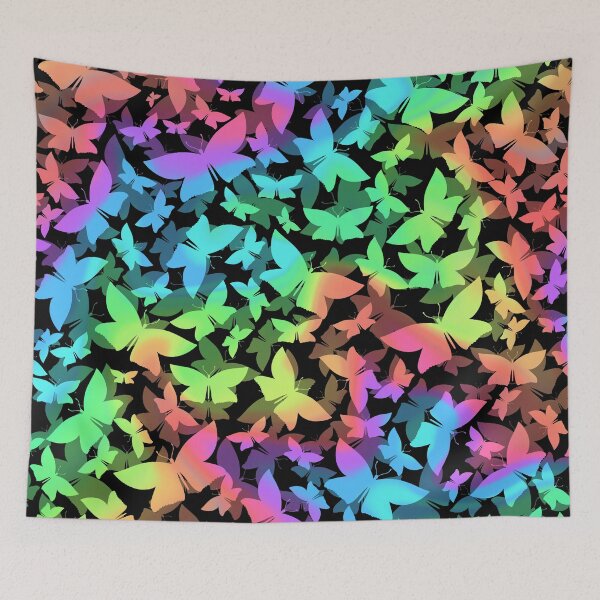 Item preview, Veil of Butterflies, Pastel Rainbow Swirl designed and sold by StephOBrien.
